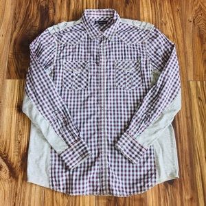 INC Casual Button Down Shirt EUC